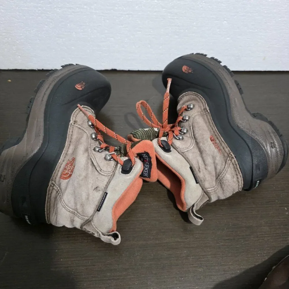 The North Face Waterproof Heat Seeker 200 Gram Insulated Beige Boots Kids 2